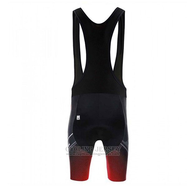 2017 Cycling Jersey Santini Beat Red and Black Short Sleeve and Bib Short