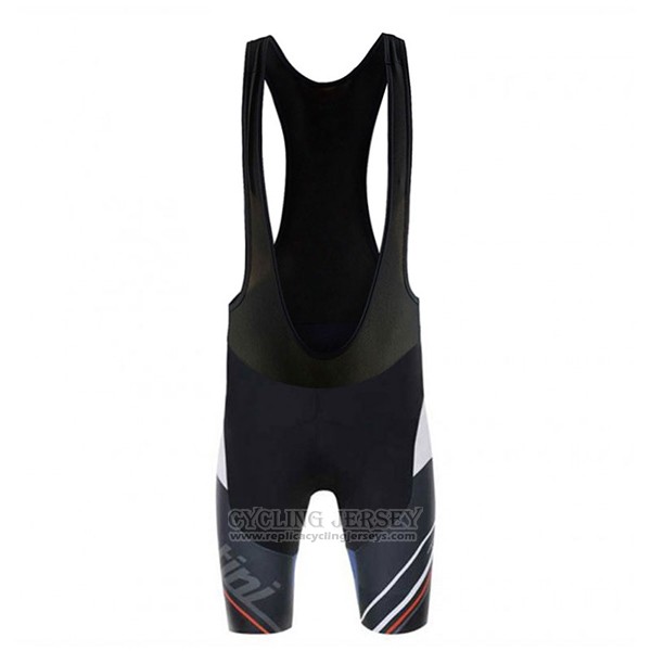 2017 Cycling Jersey Santini Beat White and Black Short Sleeve and Bib Short