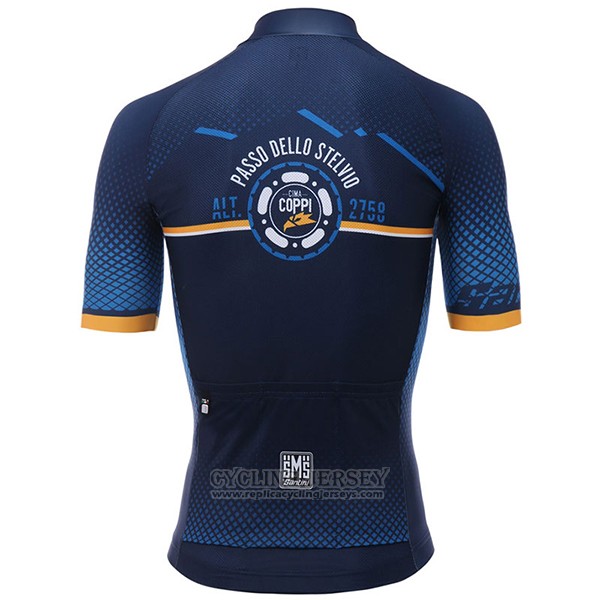 2017 Cycling Jersey Santini Blue Short Sleeve and Bib Short