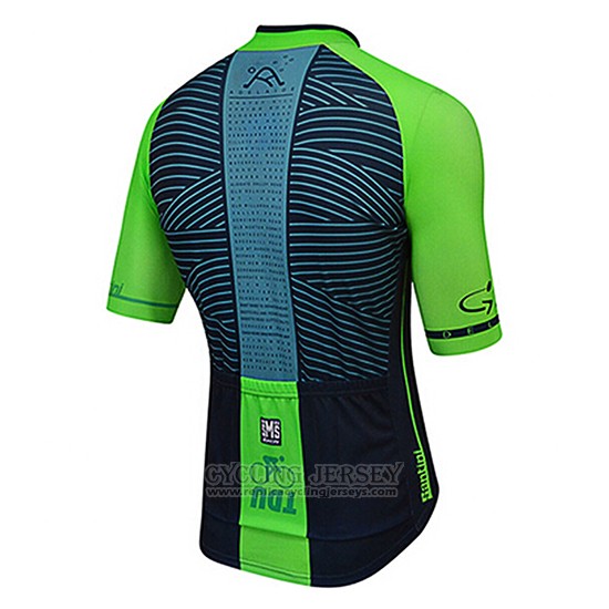 2017 Cycling Jersey Santini Green Short Sleeve and Bib Short
