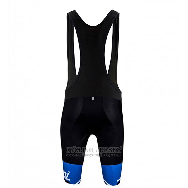 2017 Cycling Jersey Santini Photon Blue and White Short Sleeve and Bib Short