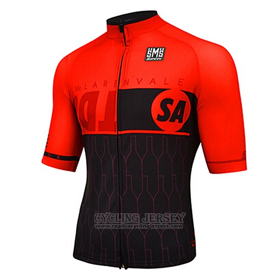 2017 Cycling Jersey Santini Red Short Sleeve and Bib Short