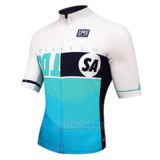 2017 Cycling Jersey Santini Sky Blue Short Sleeve and Bib Short