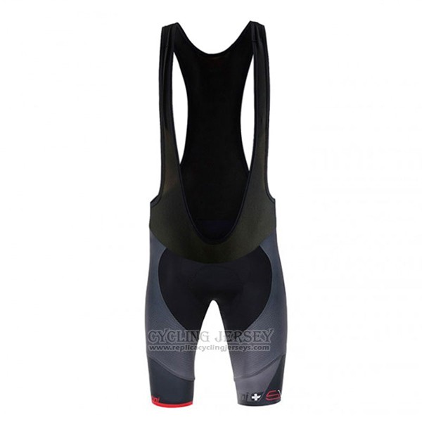2017 Cycling Jersey Santini Sleek Red and Gray Short Sleeve and Bib Short