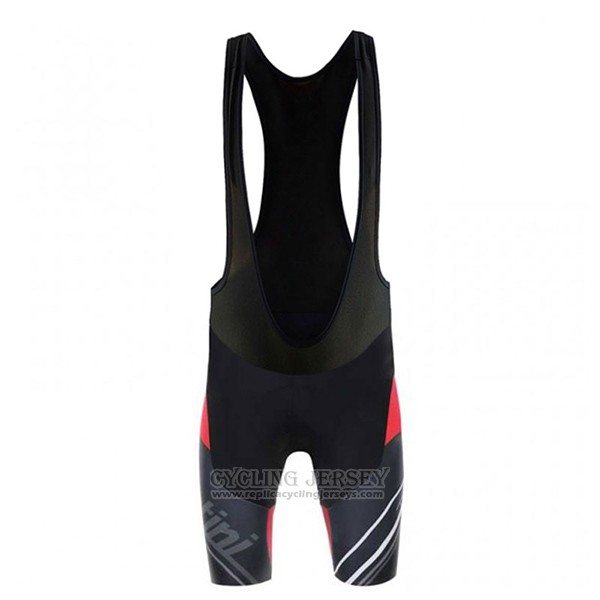 2017 Cycling Jersey Santini Tono Red and Black Short Sleeve and Bib Short
