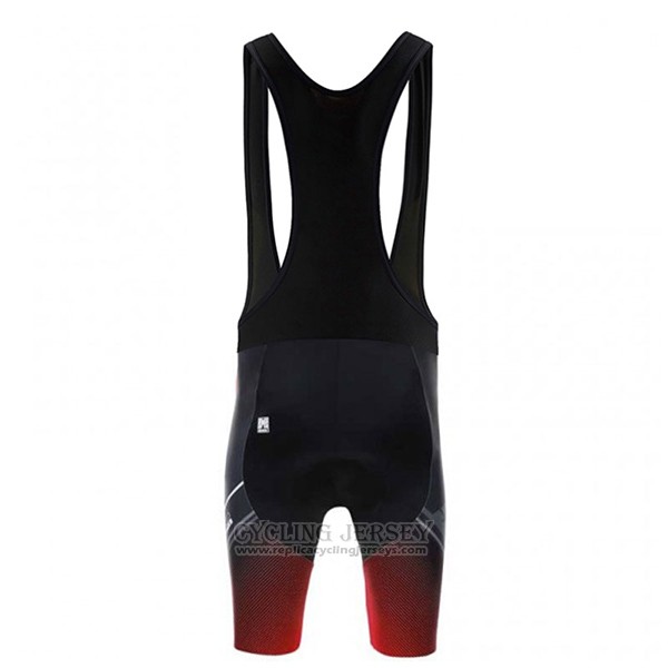 2017 Cycling Jersey Santini Tono Red and Black Short Sleeve and Bib Short