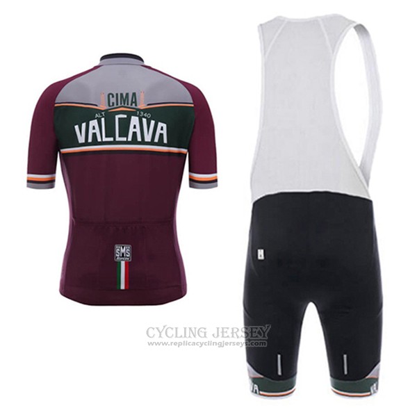 2017 Cycling Jersey Santini Valcava Fuchsia Short Sleeve and Bib Short