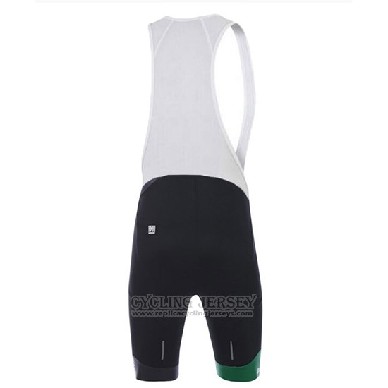 2018 Cycling Jersey Santini Crowin Green and Black Short Sleeve and Bib Short