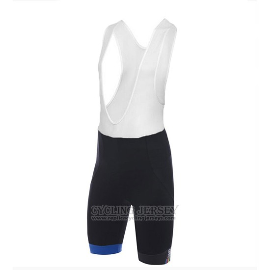 2018 Cycling Jersey Santini Dama Blue and Black Short Sleeve and Bib Short