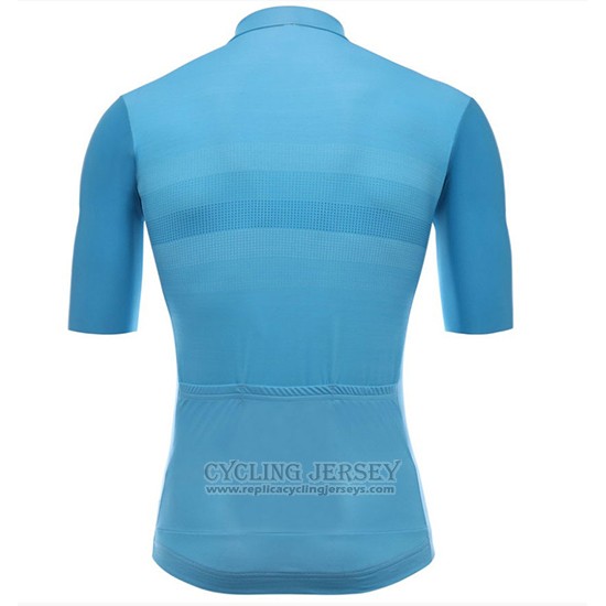 2018 Cycling Jersey Santini Skull Blue Short Sleeve and Bib Short