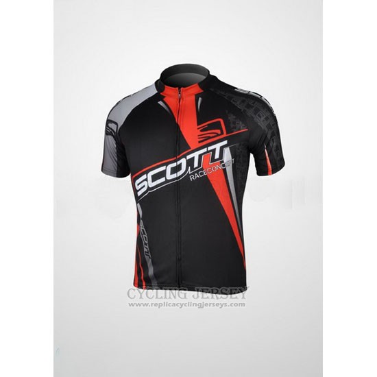 2012 Cycling Jersey Scott Black and Red Short Sleeve and Bib Short