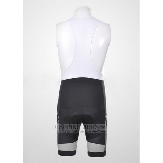 2012 Cycling Jersey Scott White and Gray Short Sleeve and Bib Short
