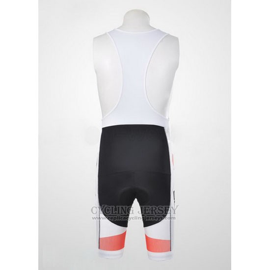 2012 Cycling Jersey Scott White and Red Short Sleeve and Bib Short