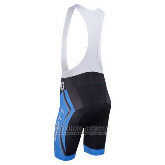 2013 Cycling Jersey Scott Bluee and Black Short Sleeve and Bib Short
