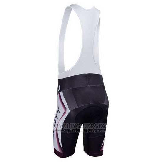 2013 Cycling Jersey Scott White and Fuchsia Short Sleeve and Bib Short