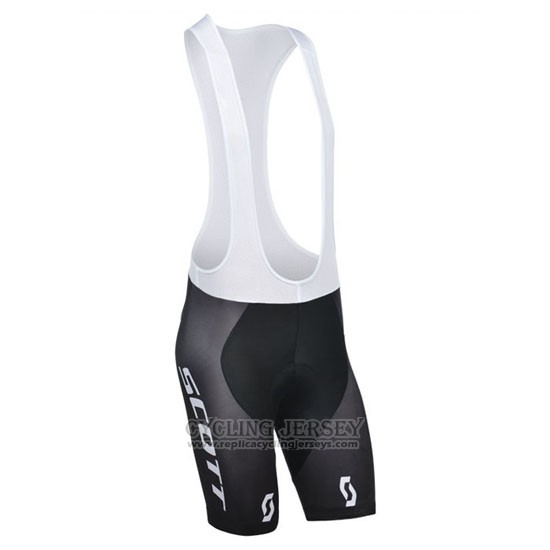 2014 Cycling Jersey Scott Black and White Short Sleeve and Bib Short