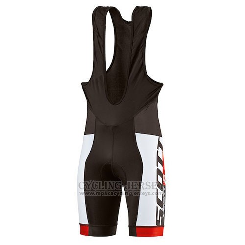 2016 Cycling Jersey Scott Black and Red Short Sleeve and Bib Short