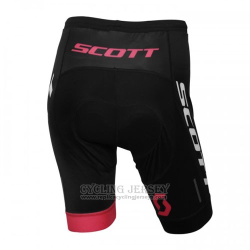 2016 Cycling Jersey Scott Black and White Short Sleeve and Bib Short