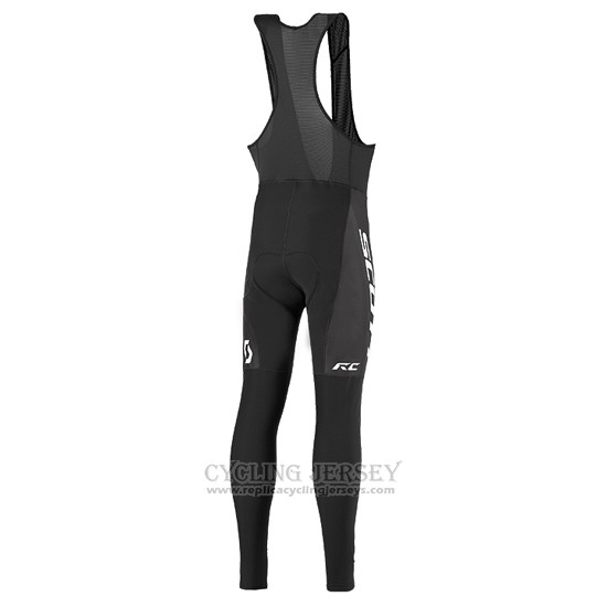 2016 Cycling Jersey Scott Green and Black Long Sleeve and Bib Tight