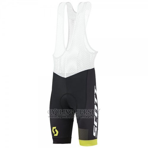2016 Cycling Jersey Scott Green and Black Short Sleeve and Bib Short