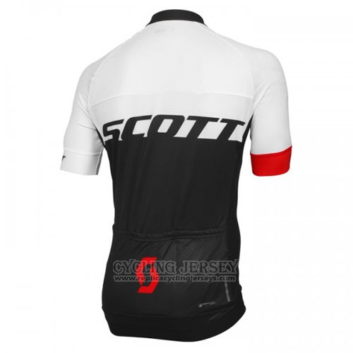 2016 Cycling Jersey Scott Red and White Short Sleeve and Bib Short