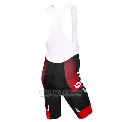 2016 Cycling Jersey Scott White Red Short Sleeve and Bib Short