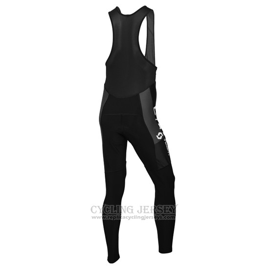 2016 Cycling Jersey Scott White and Black Long Sleeve and Bib Tight