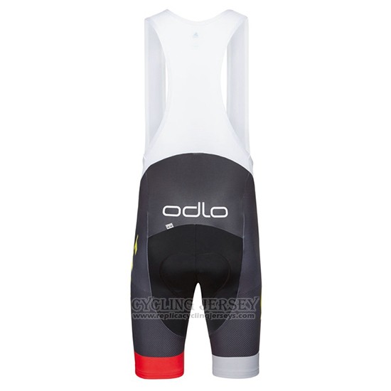 2017 Jersey Scott Black and Yellow Short Sleeve and Bib Short