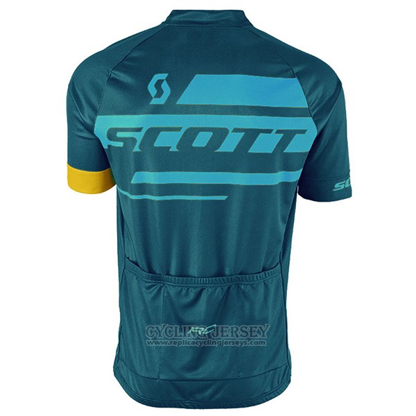2017 Cycling Jersey Scott Bluee Short Sleeve and Bib Short