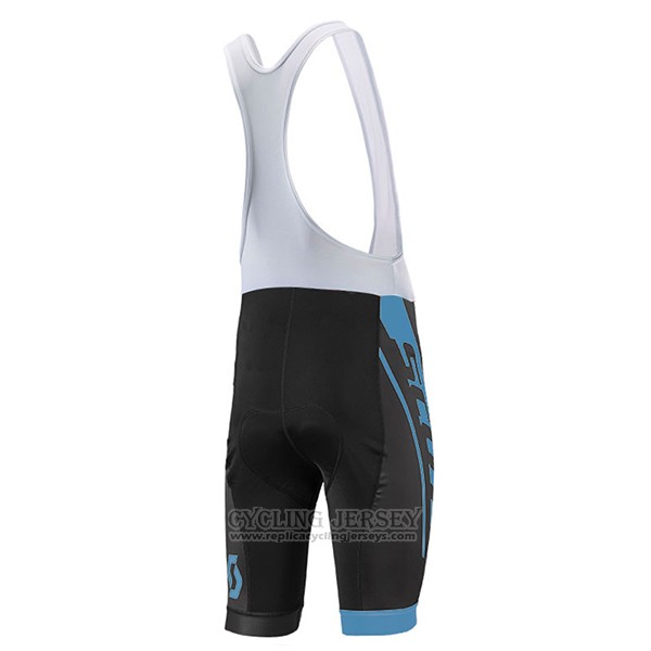 2017 Cycling Jersey Scott Bluee Short Sleeve and Bib Short