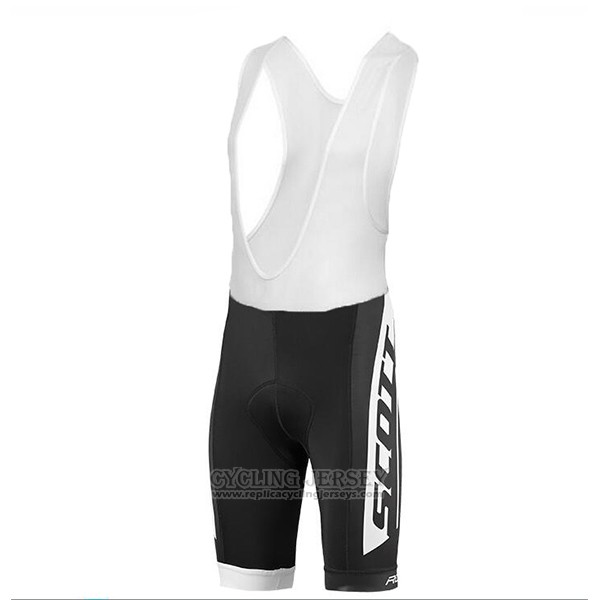 2017 Cycling Jersey Scott White Short Sleeve and Bib Short