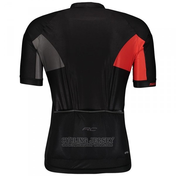 2018 Cycling Jersey Castelli Gray Red Black Short Sleeve and Bib Short