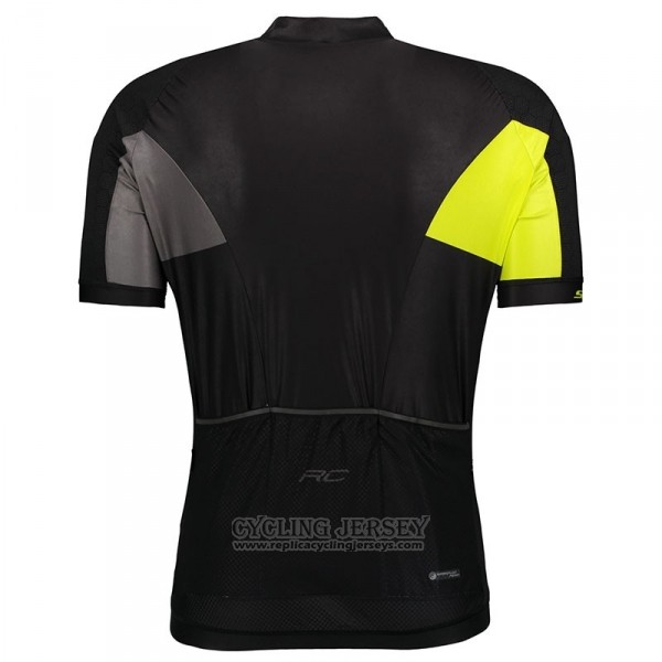 2018 Cycling Jersey Castelli Gray Yellow Black Short Sleeve and Bib Short