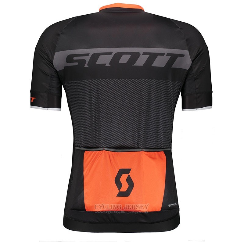 2018 Cycling Jersey Scott Rc Black Short Sleeve and Bib Short