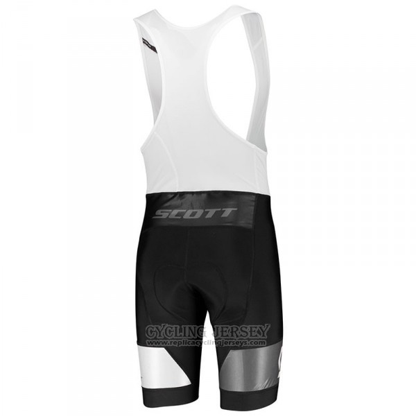2018 Cycling Jersey Scott Rc Gray White Short Sleeve Salopette