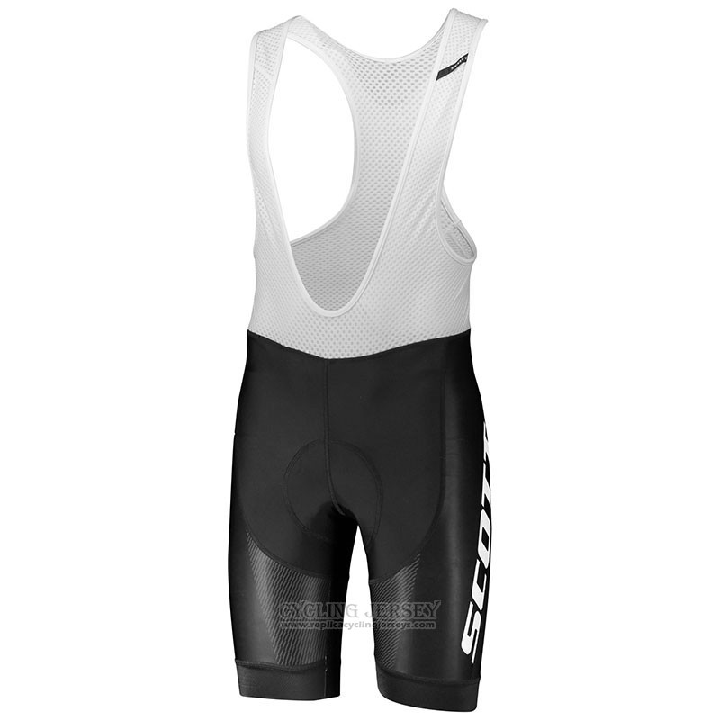 2018 Cycling Jersey Scott Rc White Short Sleeve and Bib Short