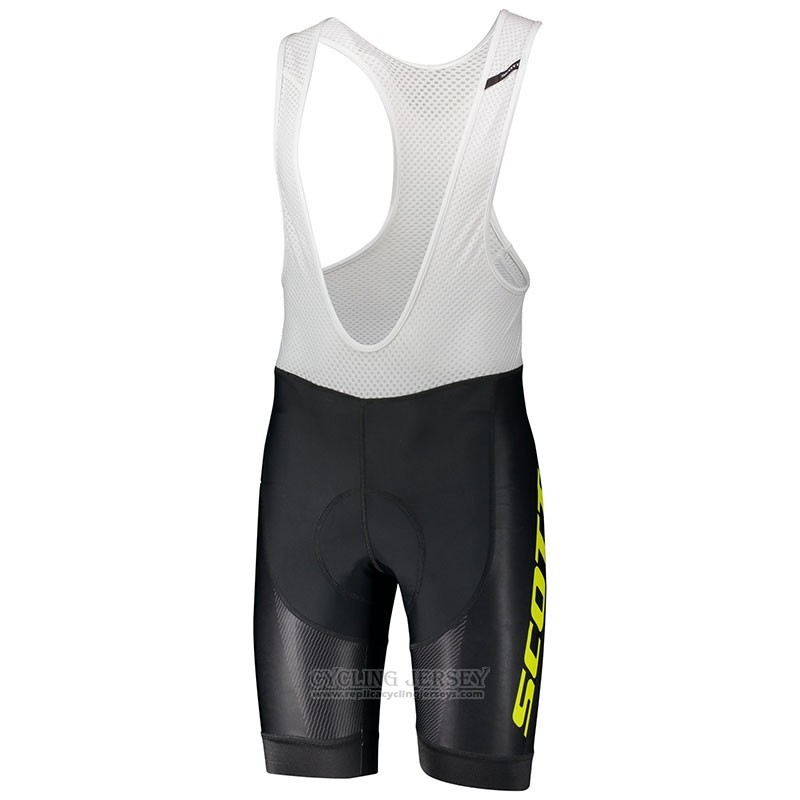 2018 Cycling Jersey Scott Rc Yellow Short Sleeve and Bib Short