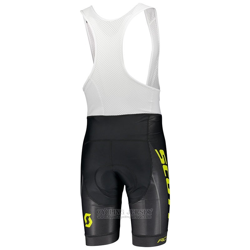 2018 Cycling Jersey Scott Rc Yellow Short Sleeve and Bib Short