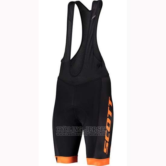 2019 Cycling Jersey Scott Black Gray Short Sleeve and Bib Short
