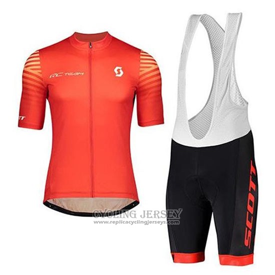 2020 Cycling Jersey Scott Red Short Sleeve And Bib Short