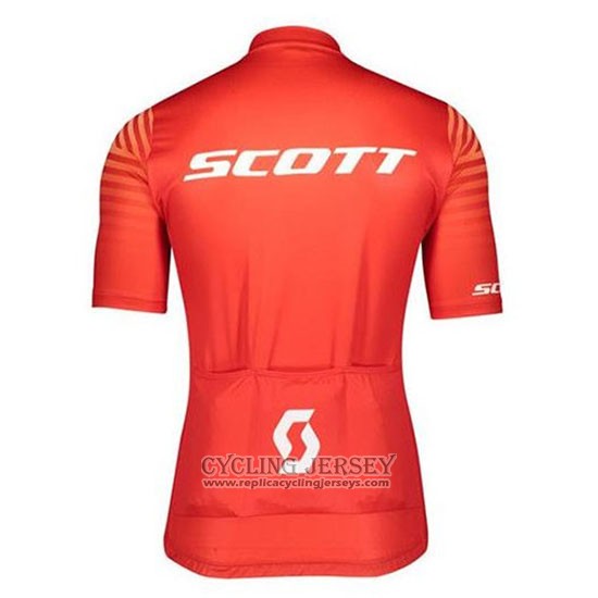 2020 Cycling Jersey Scott Red Short Sleeve And Bib Short