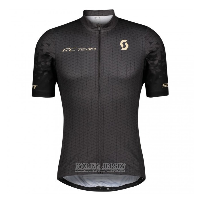 2021 Cycling Jersey Scott Black Short Sleeve And Bib Short