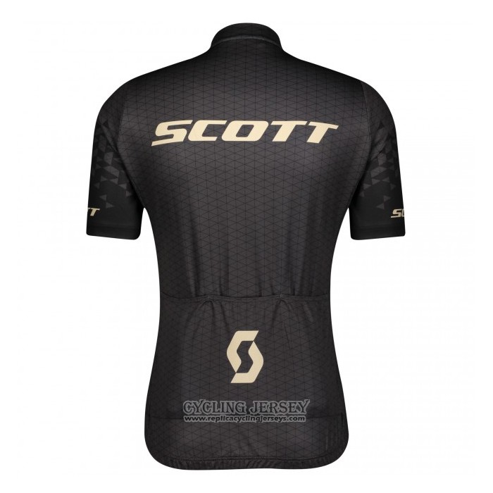 2021 Cycling Jersey Scott Black Short Sleeve And Bib Short