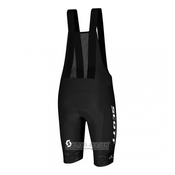 2021 Cycling Jersey Scott Black White Short Sleeve And Bib Short