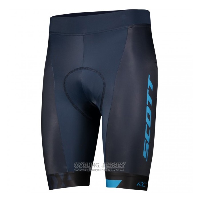2021 Cycling Jersey Scott Blue Short Sleeve And Bib Short