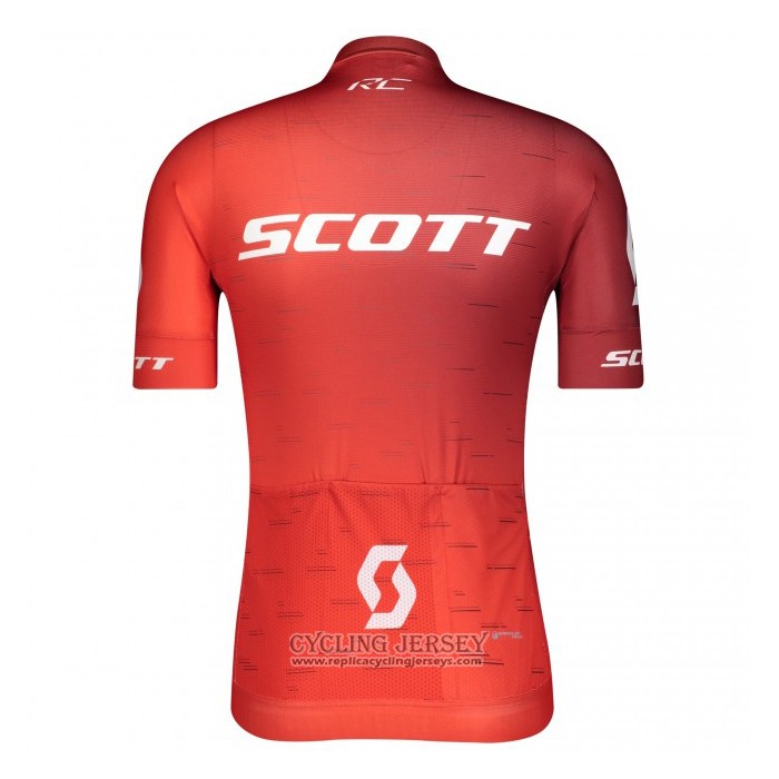 2021 Cycling Jersey Scott Red Short Sleeve And Bib Short