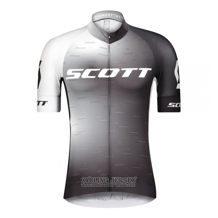 2021 Cycling Jersey Scott White Short Sleeve And Bib Short