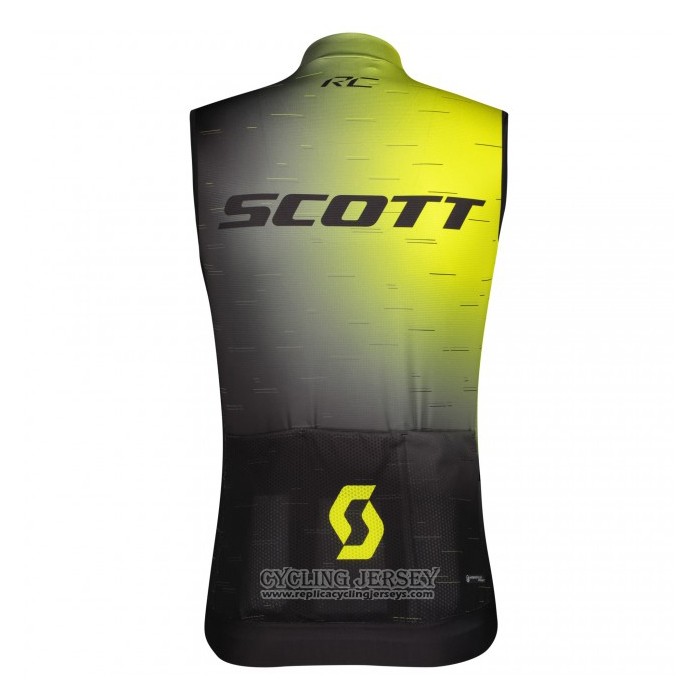 2021 Wind Vest Scott Black Yellow Short Sleeve And Bib Short