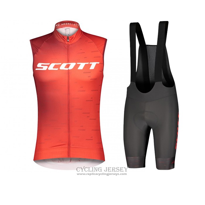 2021 Wind Vest Scott Red Short Sleeve And Bib Short