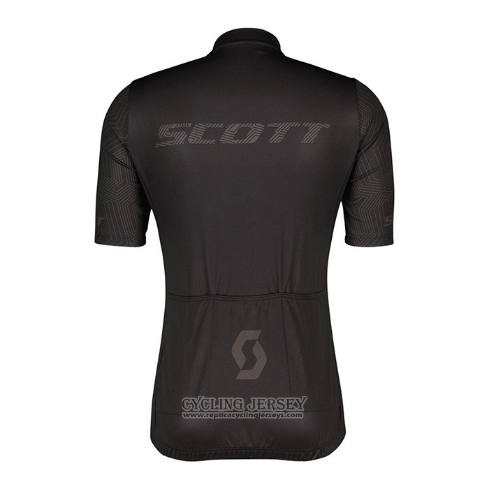 2022 Cycling Jersey Scott Black Short Sleeve And Bib Short